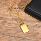 Vnox Military Dog-Tag Necklace