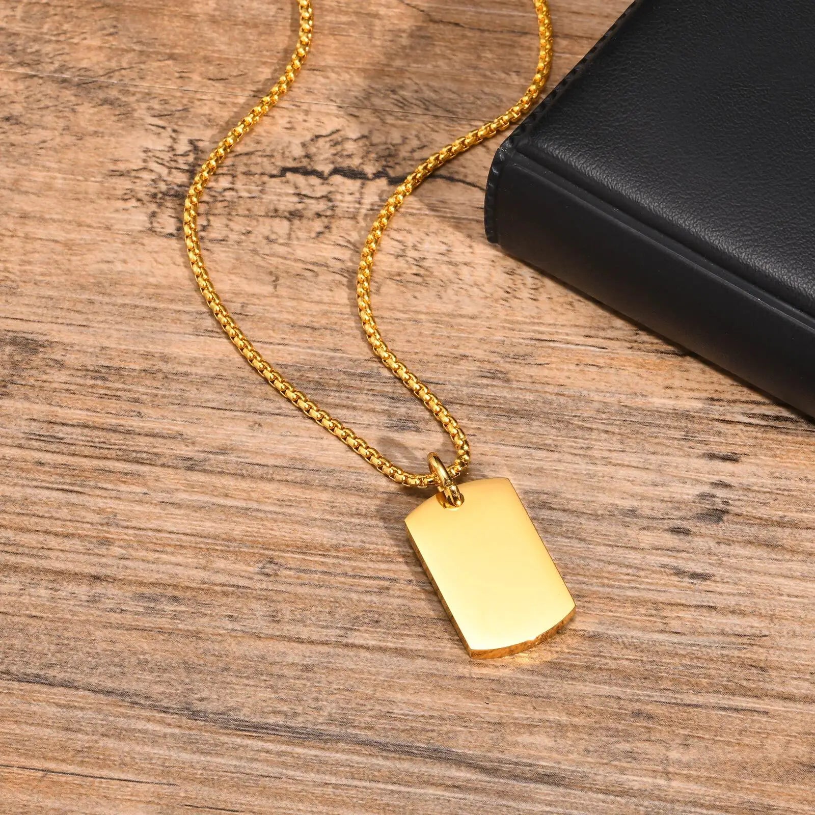 Vnox Military Dog-Tag Necklace