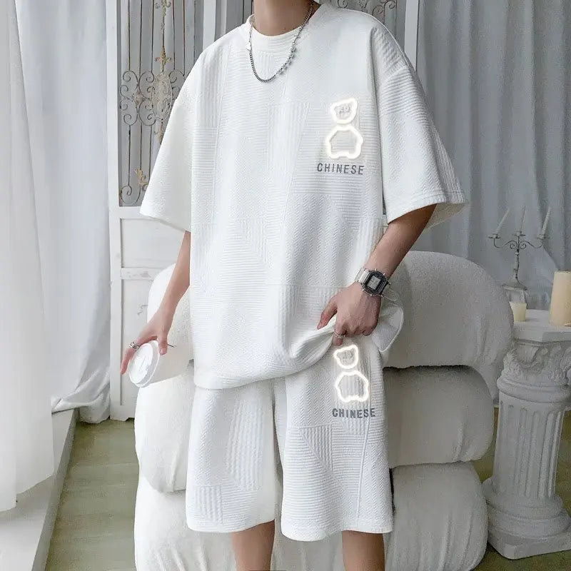 Hip-Hop Striped Sports Set