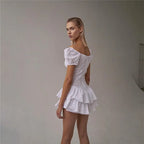 Puff Sleeve Corset Dress