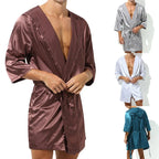 Summer Short Sleeve Homewear Bathrobe