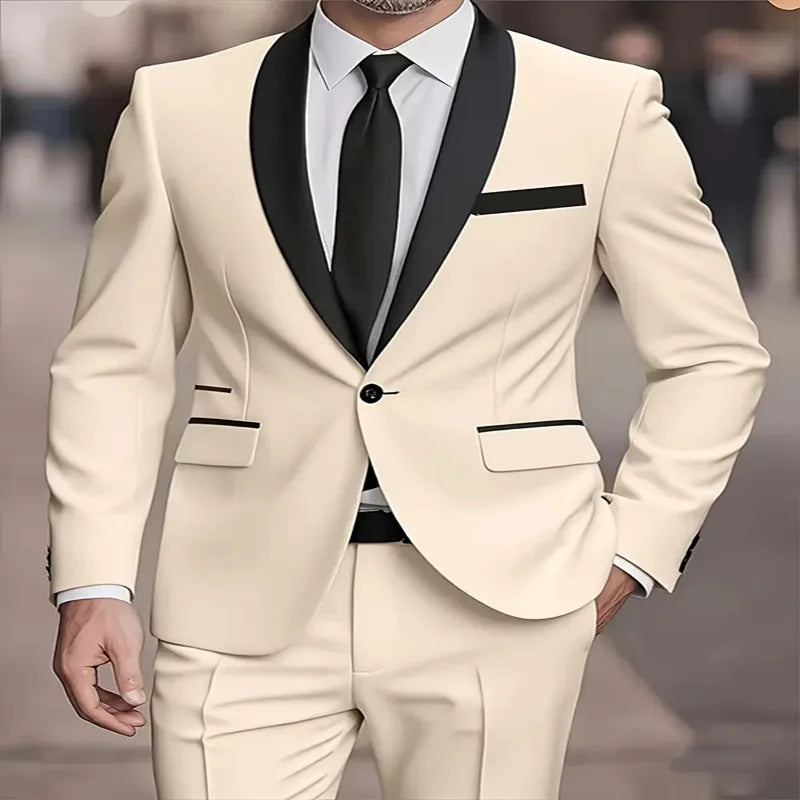 Single-Button Slim Dance Party Suit