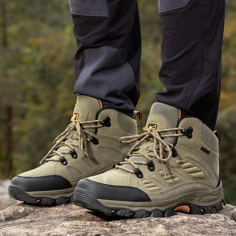 High-Top Waterproof Hiking Shoes