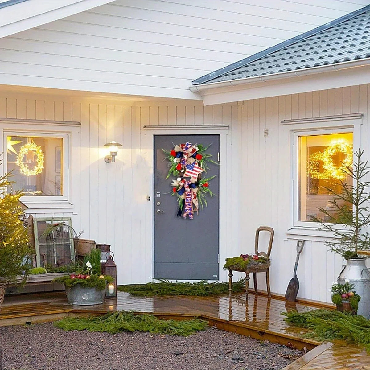 Patriotic 4th July Wreath