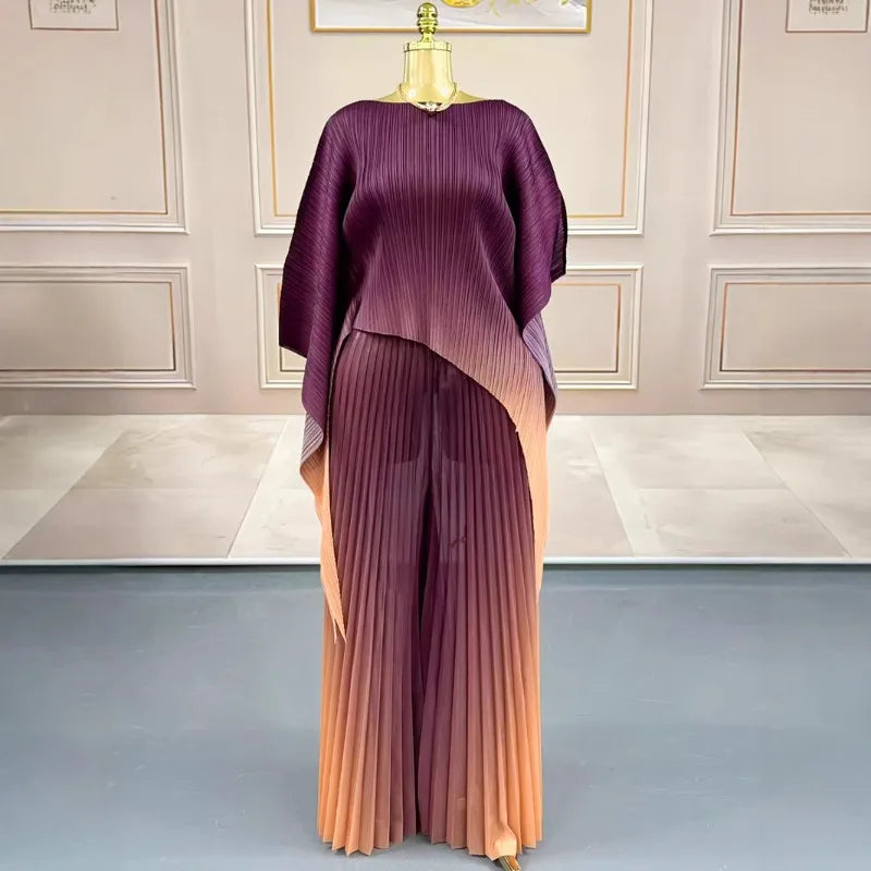 Two-piece Pleated Outfit Set