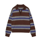 Striped Polo Sweater