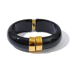 Acrylic Gold Bangle Set