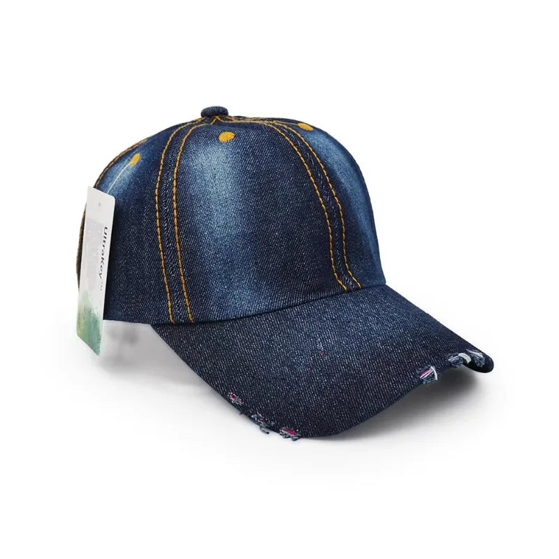 Unisex Vintage Denim Cap