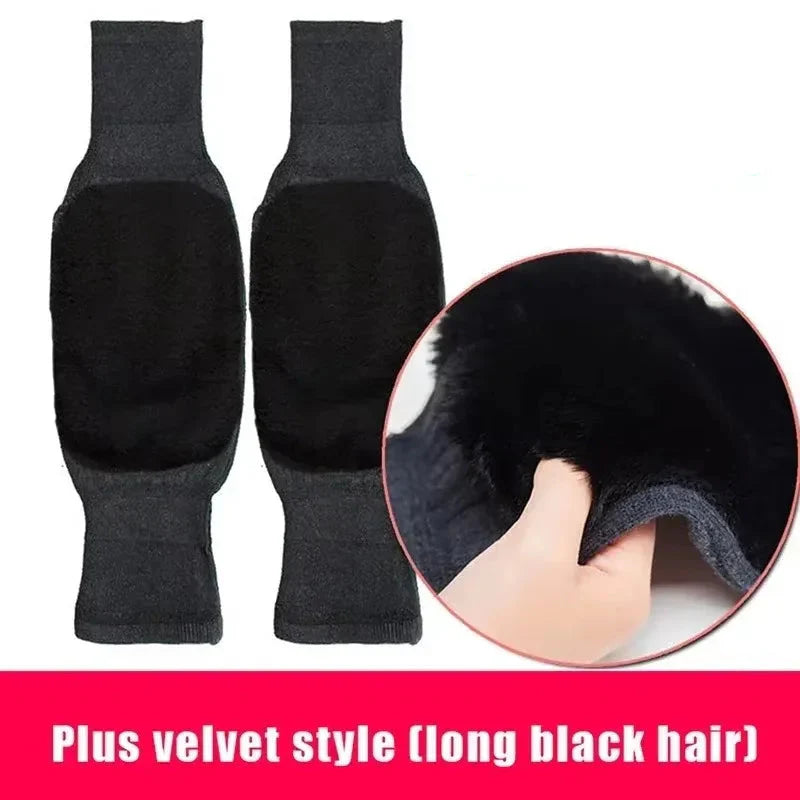 Winter Rabbit Fur Knee Pads