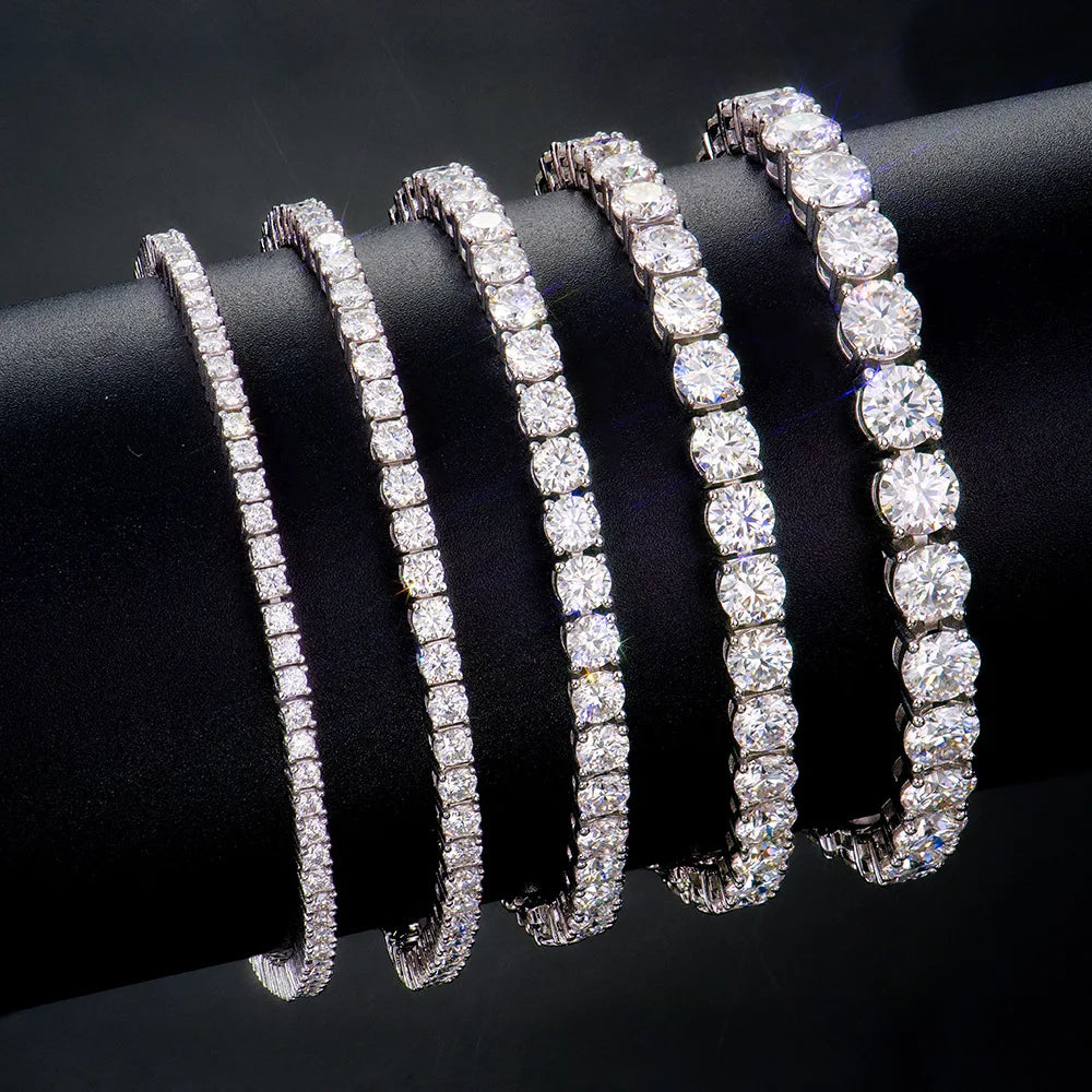 Personalized Moissanite Silver Cuff