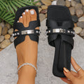 Concise PU Summer Slippers