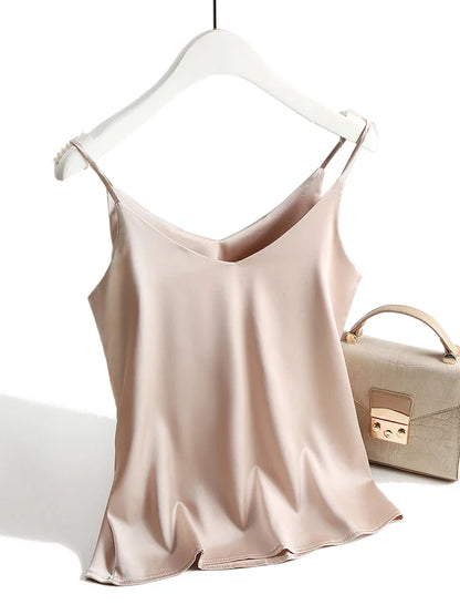 Halter V-Neck Tank Top