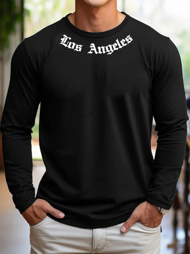 3D Print Casual Long Sleeve Tee