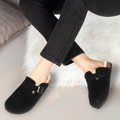 Winter Suede Mules