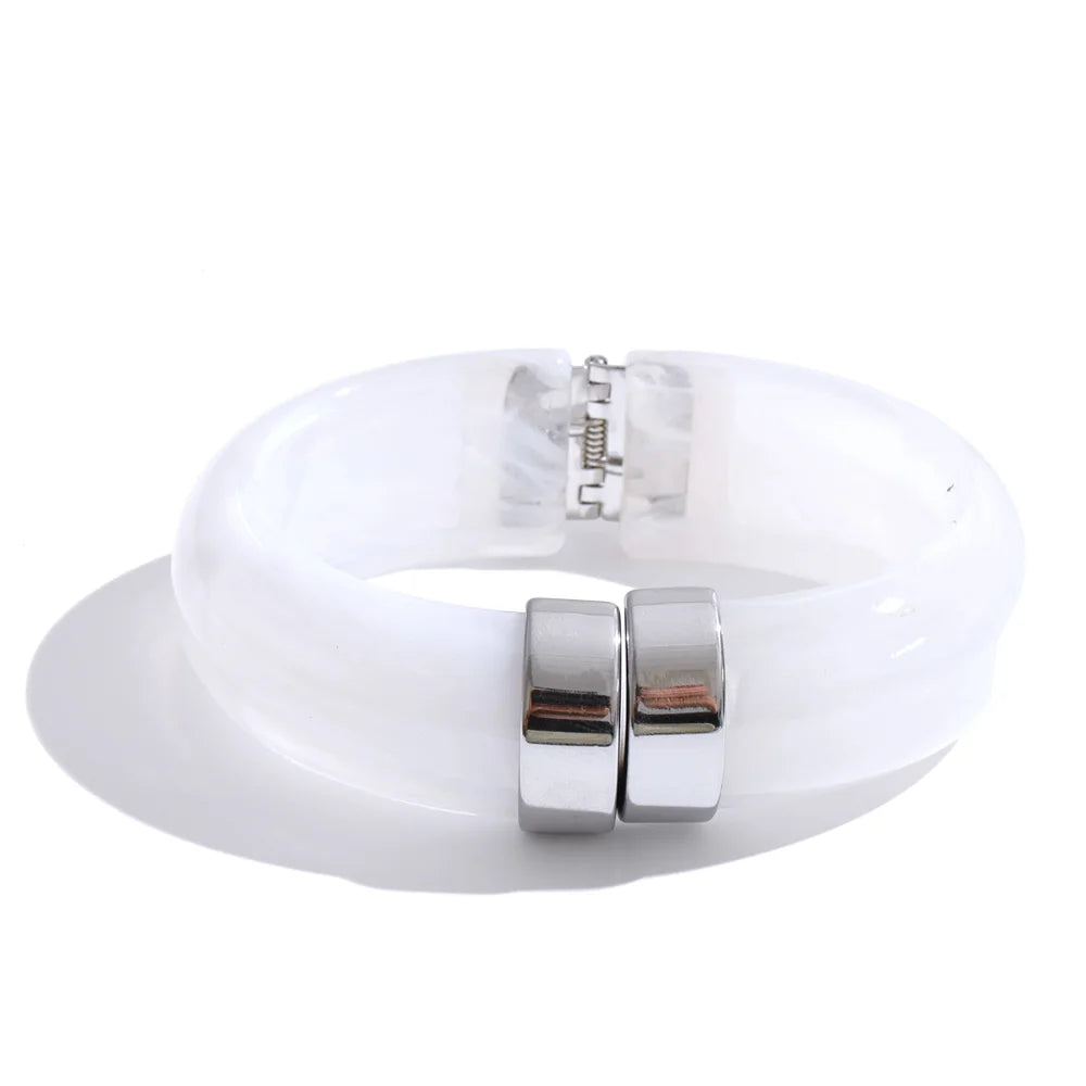 Acrylic Gold Bangle Set