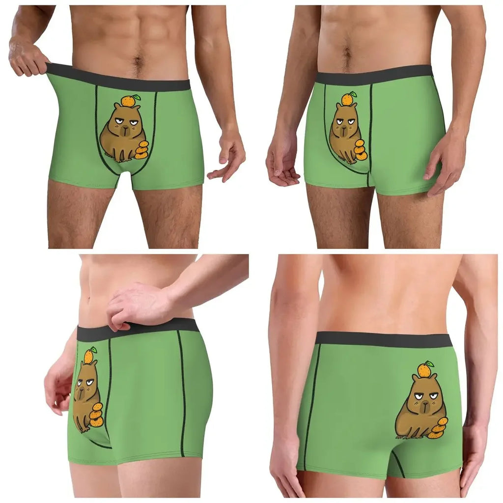 Boxer Underpants Shorts Cute Capybara