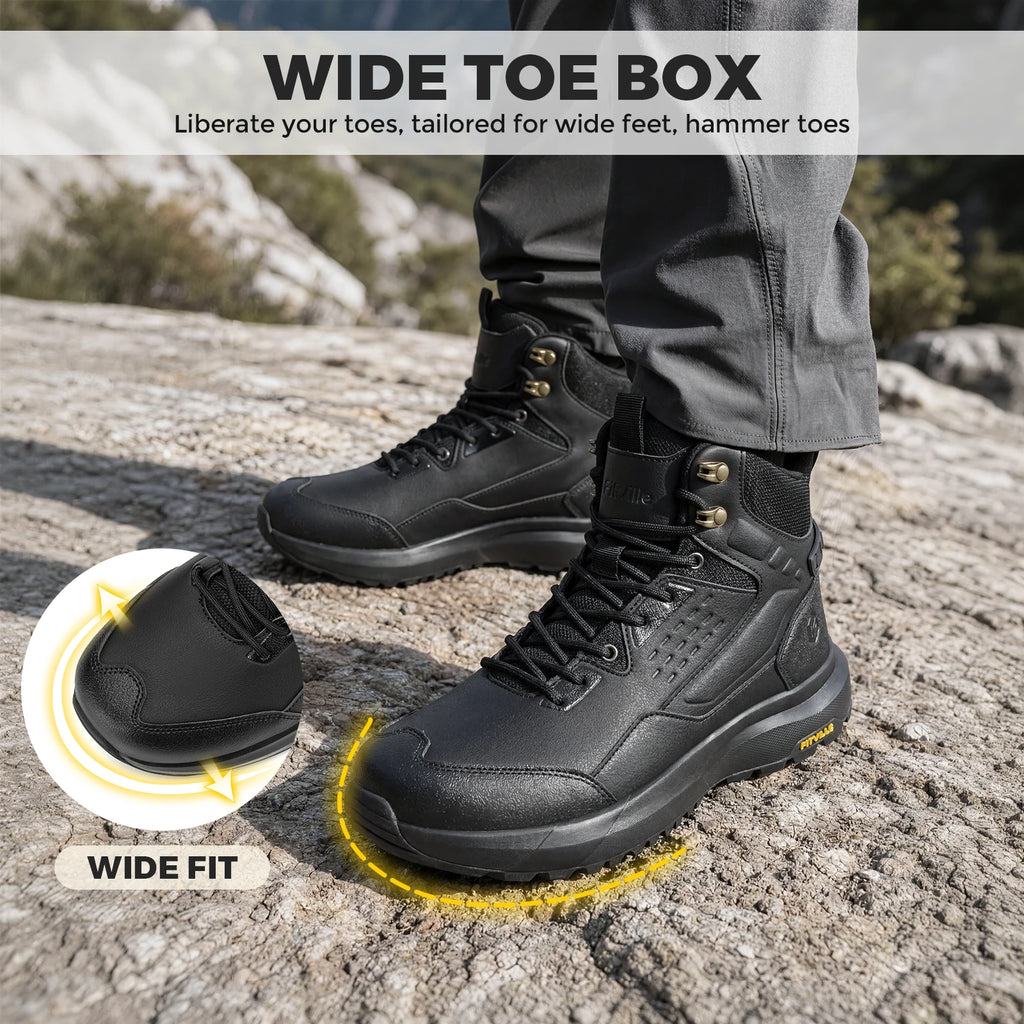 FitVille Water-Resistant Wide-Toe Boots