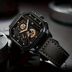 Yolako Square Leather Quartz Watch