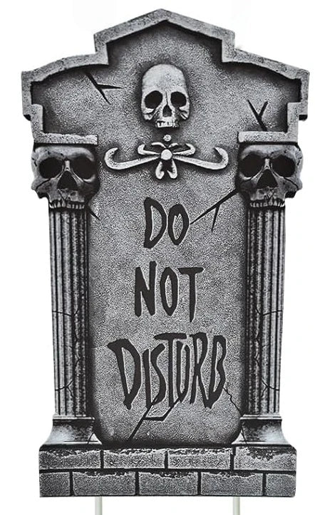 Skeleton Tombstone Yard Signs