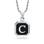 Initials Letter Pendant Necklace
