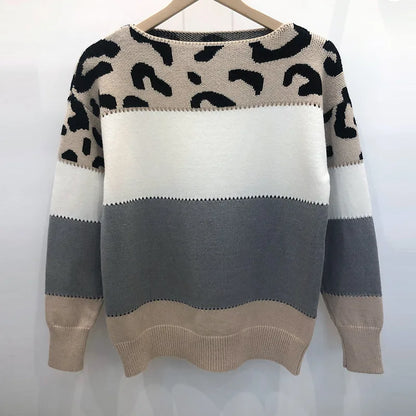 Leopard Contrast Sweater