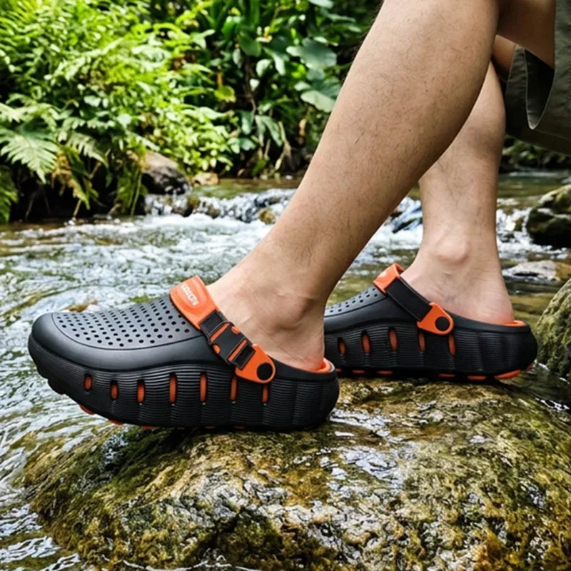 Patchwork EVA Water Clogs