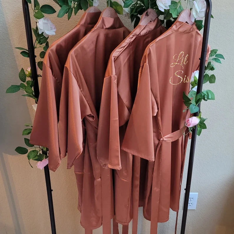 Personalized Satin Bridesmaid Robe