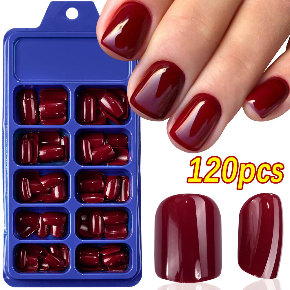 Milk White Press Nails Medium