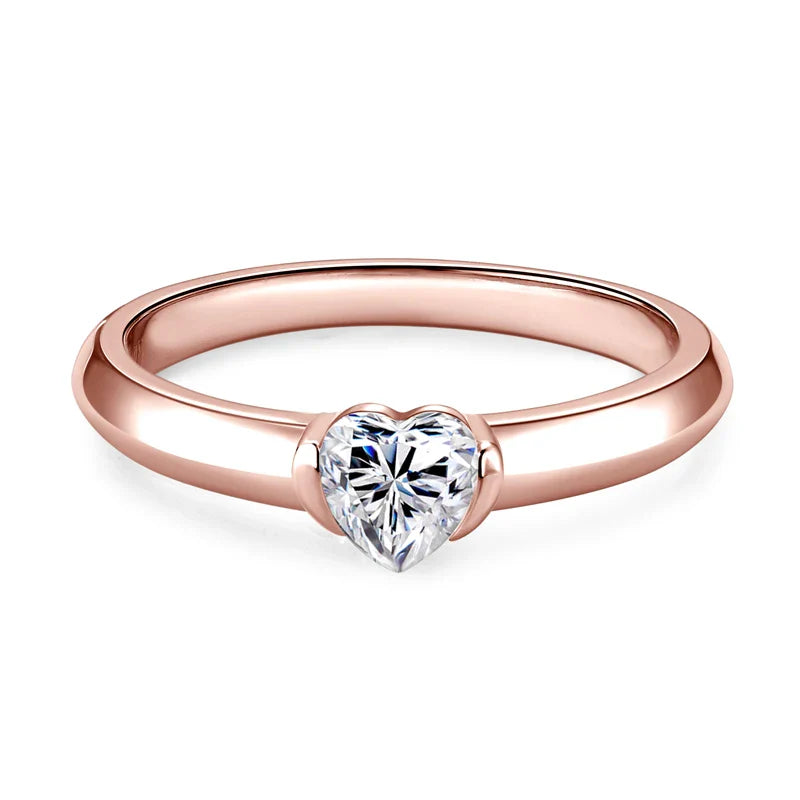 Anziw Heart Cut Moissanite Ring