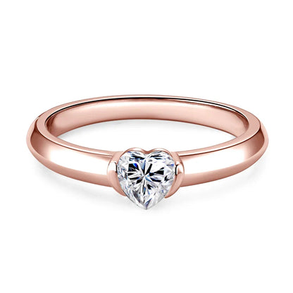 Anziw Heart Cut Moissanite Ring