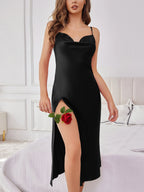 Backless V-Neck Slip Dress