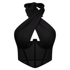 Cross Halter Tank Top