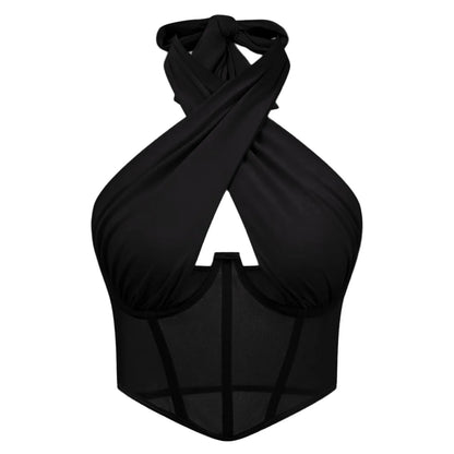 Cross Halter Tank Top