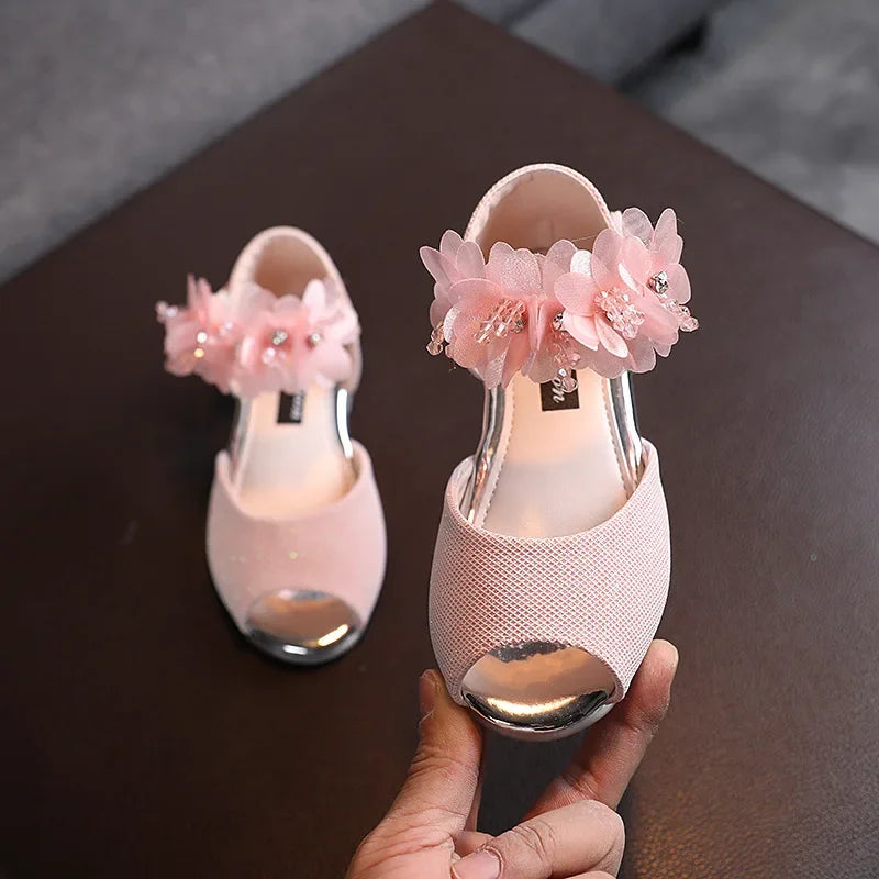 Kids Low Heel Party Pumps