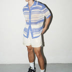 Striped Casual Knit Shirt