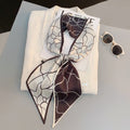 Horse Pattern Long Silk Scarf