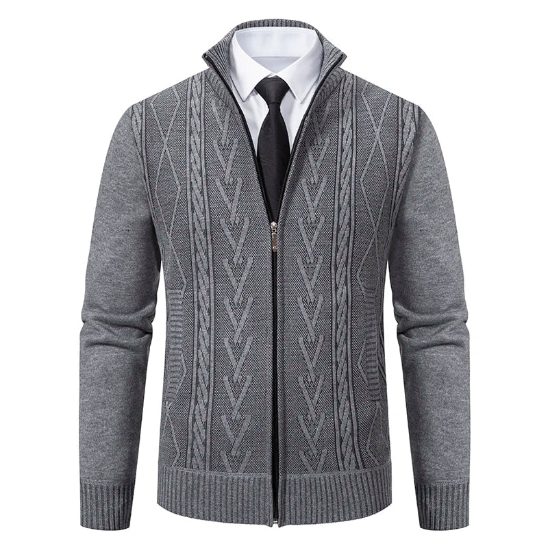 Men's Knitted Sweater Coat