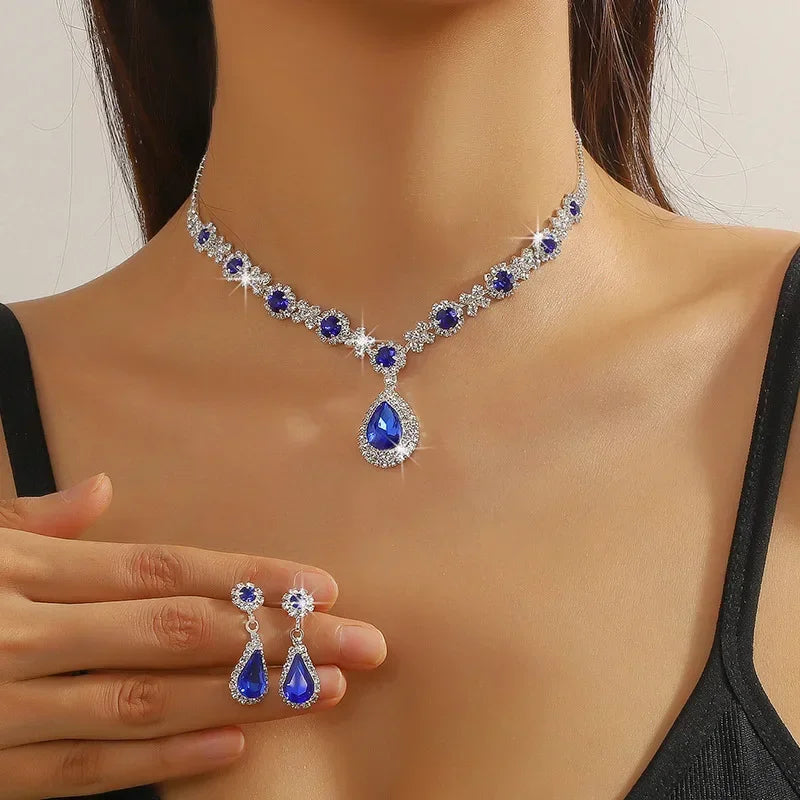 Elegant Rhinestone Jewelry Set