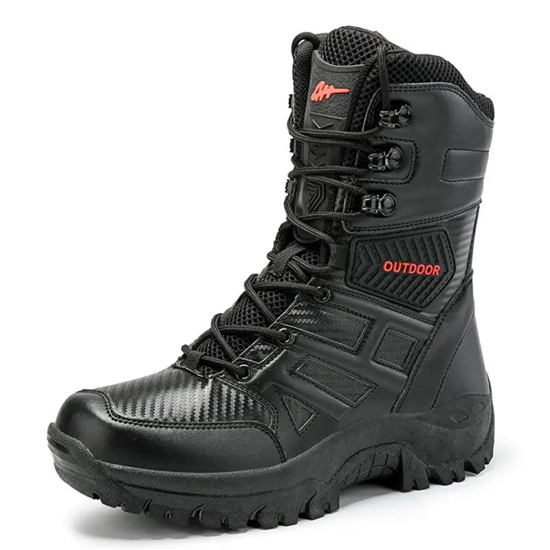 SENLONGBAO Desert Combat Leather Boots