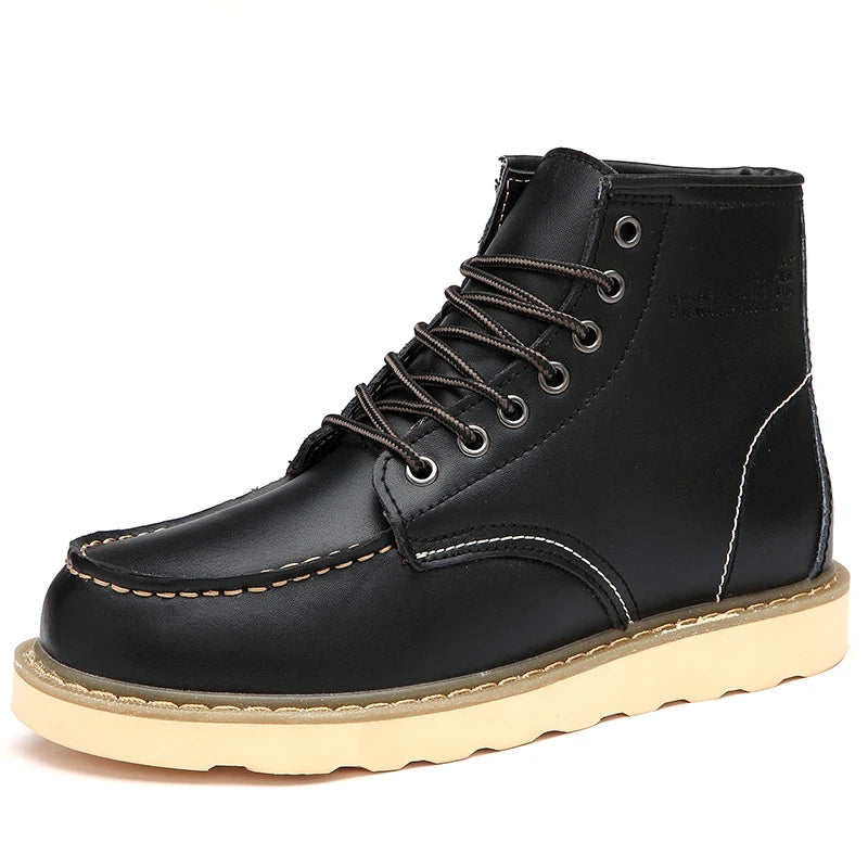 Fashion Leather Ankle Boots