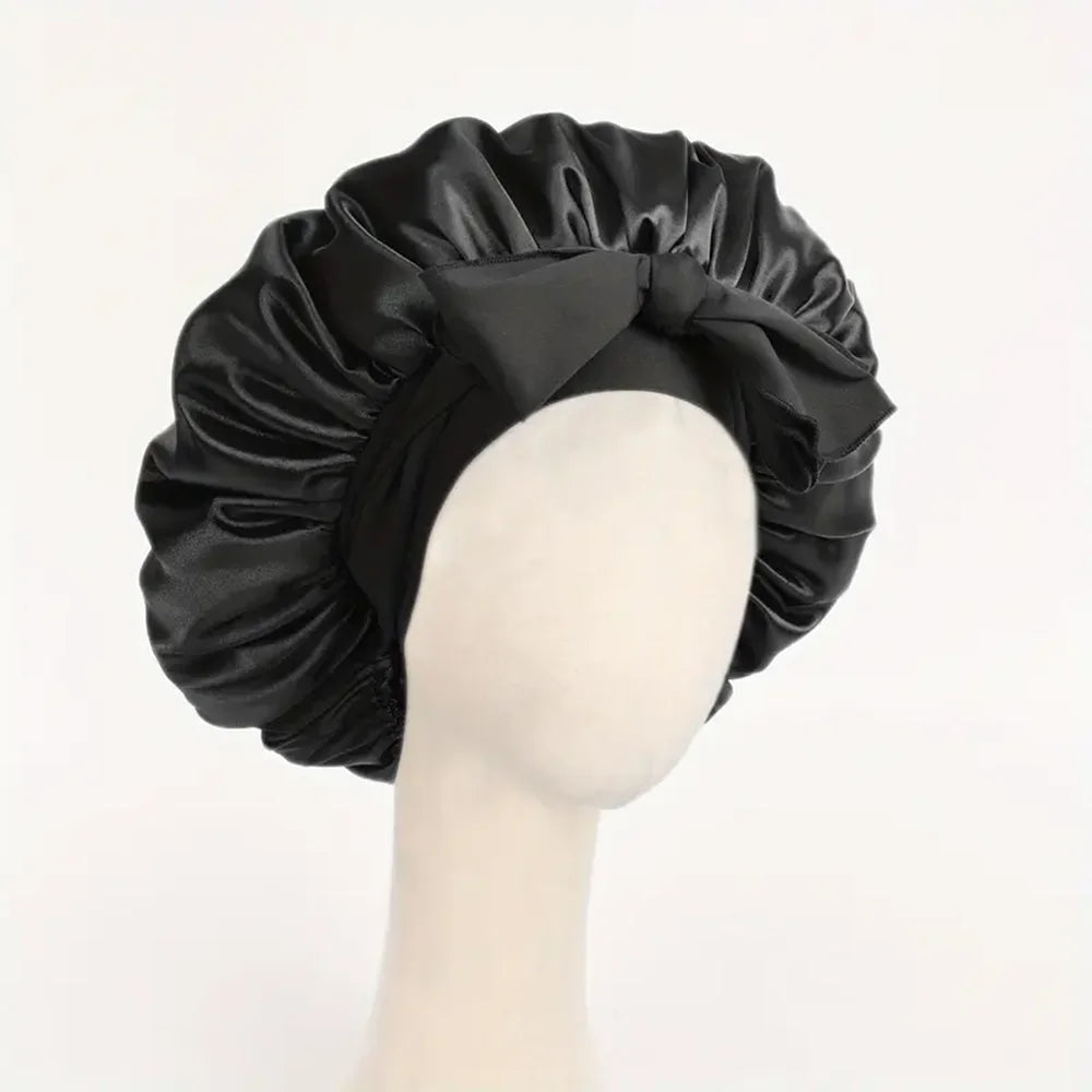 Adjustable Satin Sleep Bonnet