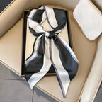 Horse Pattern Long Silk Scarf