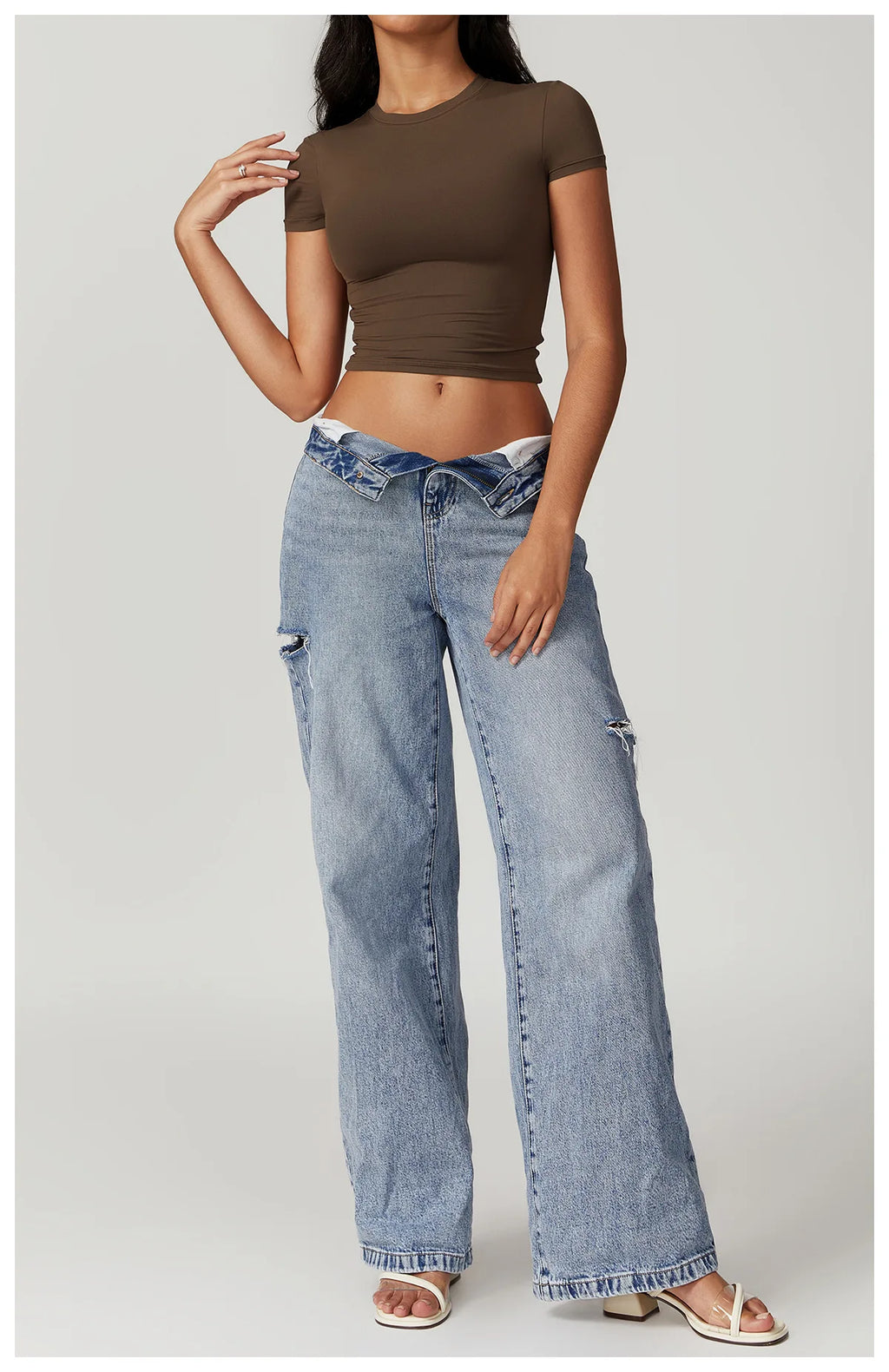 Nylon Short Sleeve True-To-Size Fit Crop Top