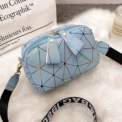 Geometric PU Crossbody Bag