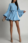 Pleated Mini Dress