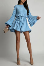 Pleated Mini Dress