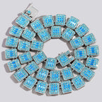 SUBOLLOW Blue Crystal Necklace