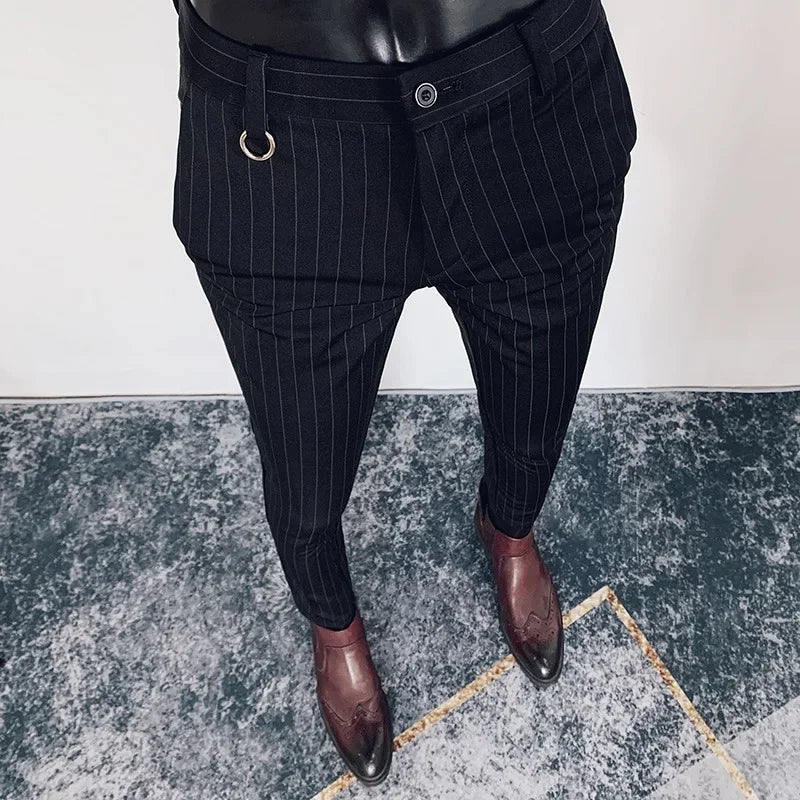 Slim Fit England-Style Suit Trousers