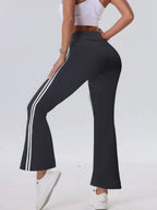 Side-Stripe Sculpted Flared Pants
