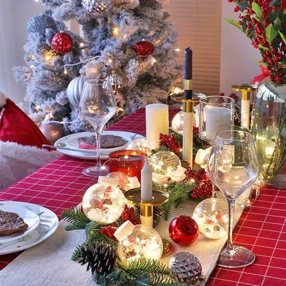 LED Santa Curtain Lights